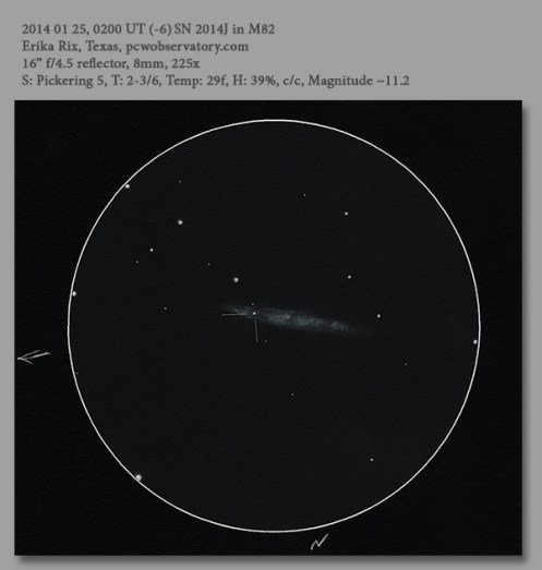20140125 SN 2014J in M82